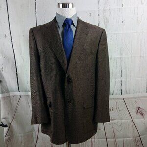 Daniel Cremieux Dillard's 46R Brown Blazer Sports Coat